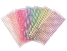 306 Stück halbe Perlen Hochzeit selbstklebend Bastelperlen 4 mm Scrapbooking