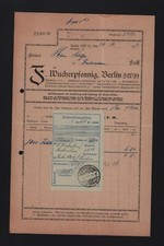 BERLIN, Rechnung 1929, F