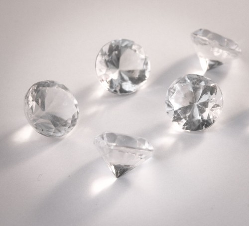 Dekosteine klar diamanten 20mm - dekosteine,