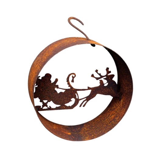 Weihnachtsmann mit schlitten - weihnachtsmann,