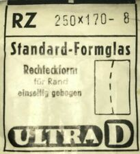 Formglas " RZ "  Rechteck Standard gewölbt Sternkreuz (1 Stück freie Auswahl)