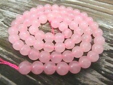 ROSENQUARZ 6mm PERLEN  rund