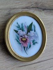 Kleines Porzellanbild Oval