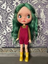 Süße individuelle OOAK Blythe Puppe "von Drea & Blythe" ~ Mohair Perücke, geformte Augen