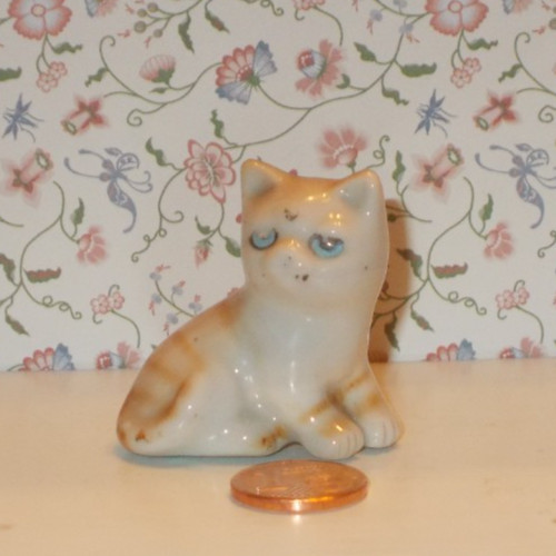 Porzellan miniatur katze - miniatur,