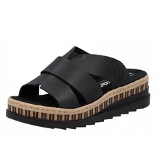 Rieker pantolette schwarz - rieker,