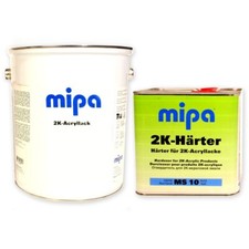 1,5kg 2K Autolack geeignet für VW Audi R902 GRAUWEISS Farben Mipa Set Acryllack