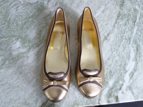 Moschino ballerina schuh gold - schuh,