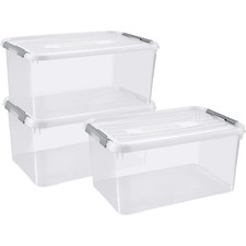 Curver Kunststoffbox HANDY geschlossen stapelbar 40 x 29 x 60 3 St. transparent