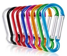 ALU Karabiner Aluminium Karabinerhaken Schlüssel Haken 9 Farben zur auswahl