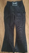 Jogger v. VERSACE, schwarz mit Paspelnaht, breiter Bund, Schlaghose ,L