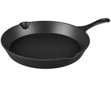 GRILLMEISTER Pfanne Bratpfanne Kochpfanne Servierpfanne Gusseisenpfanne