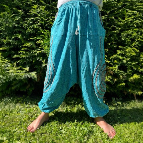 Haremshose mit zeichen goa - haremshose,
