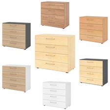 bümö smart Schubladenschrank Büroschrank   4 Schübe  Bürocontainer Holz