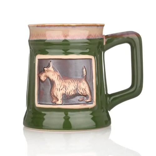 Scottie dog stoneware tankard - dog,