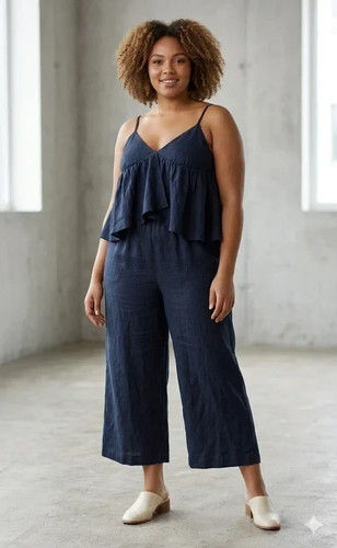 Eleganter navy jumpsuit - eleganter, navy‑jumpsuit