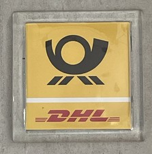 DHL Post Glas Zahlteller Geldschale Geldteller mit Werbefläche Kasse Kiosk Shop