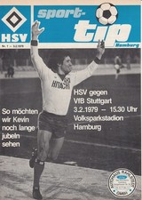 03.02.79 Bundesliga Hamburger SV HSV - VFB Stuttgart DFB Deutschland