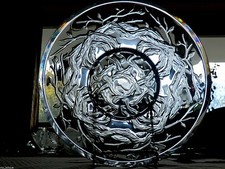 2006 KRISTALL LALIQUE SCHALE RONCES" ca.26,5cmD 1,9kg NEU+PAPIEREN+ORIGINAL BOX