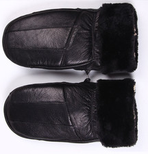 Herren Damen Schafsfell Leder