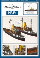 Kartonmodell Schlepper Merkur/Vulkan 1:250 HMV Hamburger Modellbaubogen Verlag
