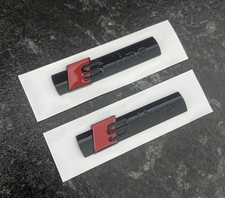 2x Audi S-Line Embleme Schwarz