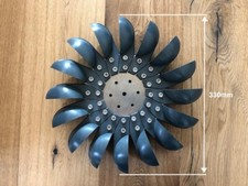 Pelton Wasserrad 330mm S16-d28 für Kleinstwasserkraftwerk, Turbine, Generator