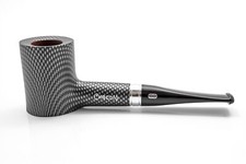Pfeife CHACOM Carbon 155 ,Carbonoptik ,Straight - Poker ,Bruyère, 9mm Bohrung