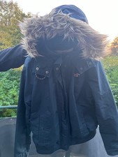 Damen Jacke von Hollister Schwarz Gr XL