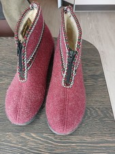 Winter Hausschuhe Damen Gr 42  Neu  Nadelfilz, Weinrot