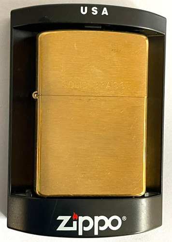 Massives messing zippo - massives,