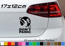Don panic sticker 17x12cm - don´t,