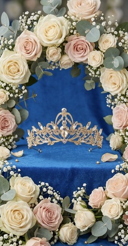 Diadem hochzeit krone luxus - diadem,