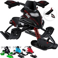 KESSER® Schlitten Bob Lenkschlitten Rodel Kinderschlitten Lenkbob Skibob Metall