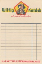 NORDHAUSEN, Zettel-Block-Blatt