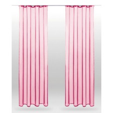 Dekoschal mit Universalband 2er Pack Transparent Voile Gardine Vorhang 140x245cm
