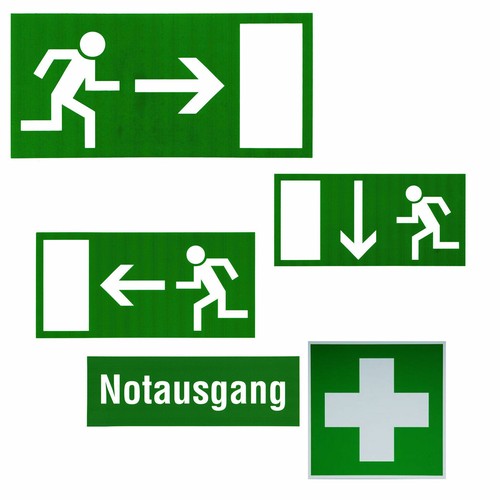 Fluchtweg schild notausgang - fluchtweg,