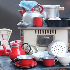 Antiker Puppenofen Herd