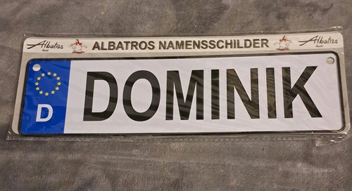 Namensschild dominik - namensschild,