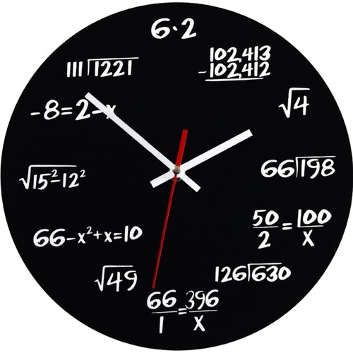 Wanduhr holz mathe uhr - uhr, runde