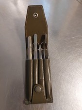 Vintage Bundeswehr  Taschen San.besteck Inox 10/61  R. Adam Oberursel Leder Etui