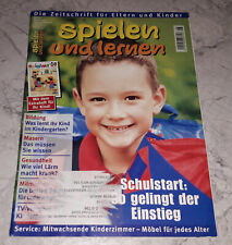 Spielen und Lernen 8/2004 Schulanfang Stundenplan Spiele Verkehrserziehung Lärm