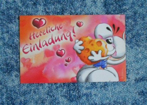 Diddl karte einladungskarte - karte,