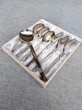 versilbertes Kuchenbesteck 100er Auflage 6 Personen 60er Jahre Silber 100