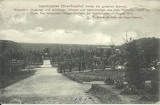 AK Saarbrücken - Ehrenfriedhof für Offiziere des 1. Weltkriegs - 1915 datiert