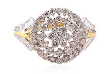 0,95 Cts Runde Baguette Cut