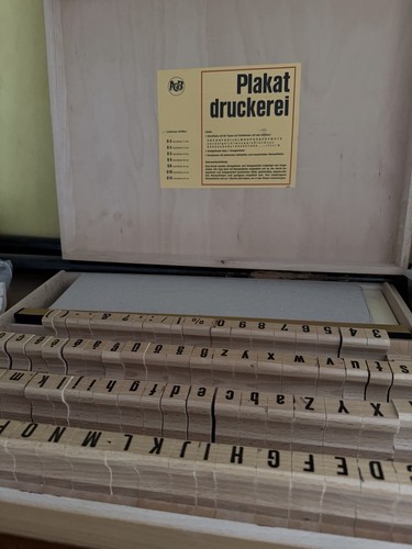 Setzkasten plakatdruckerei - setzkasten,