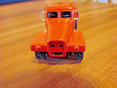 Oldtimer lkw pritsche - rot, mit