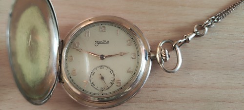 Vintage zentra taschenuhr - vintage,