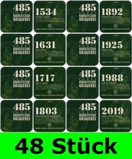 48 Stück (6x8er Serie) Bierdeckel Ur-Krostitzer 485 Jahre Jubiläumsausgabe 2019